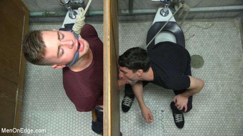 Hot Stud Trapped at the Glory Hole