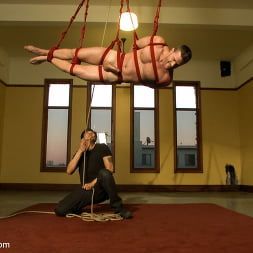 Super hunk Landon Conrad tied up and edged for the very first time