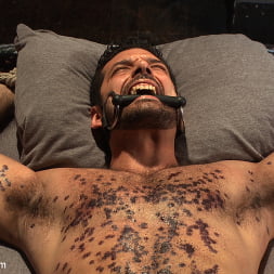 Mr Wilde binds and fucks a muscled body builder with an uncut cock