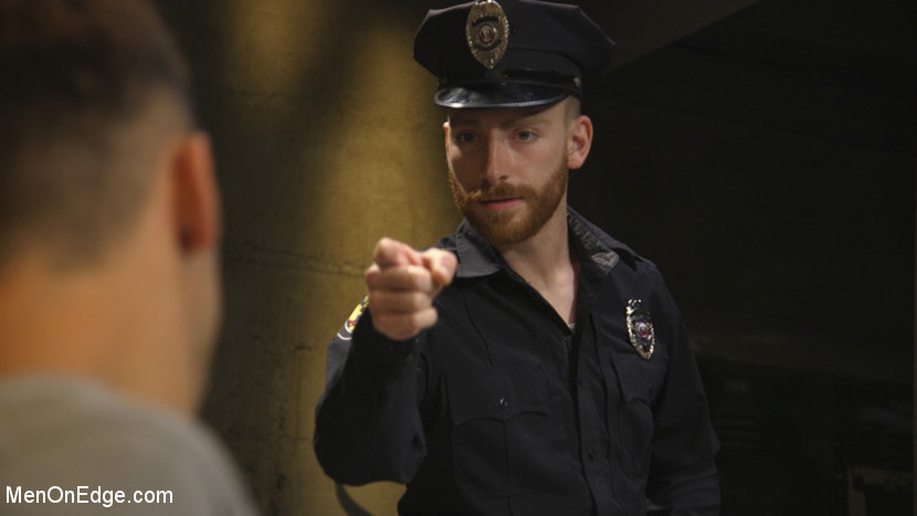 Officer Keys torments sexy cock convict