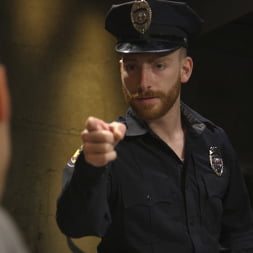 Officer Keys torments sexy cock convict