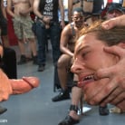 Mitch Vaughn in 'Bound hunk publicly tormented and gang fucked for his first Dore Alley'