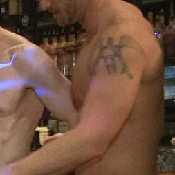 Muscled stud has had enough but the horny crowd says no