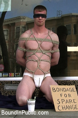Nordic hunk humiliated and bukkake in a flower shop.
