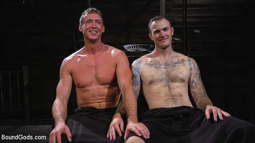Captive God Pierce Paris, Bound in Rope Bondage and Fucked by Hot Stud