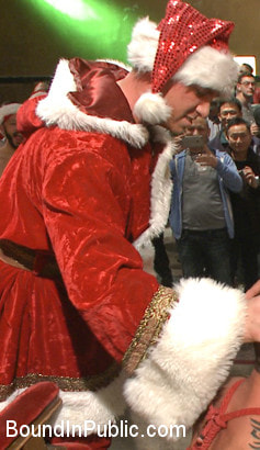 Muscled submissive whored out by santa for the holidays