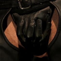 Larkin's Load: Ricky Larkin Bound in Leather, Tickled, and Drained