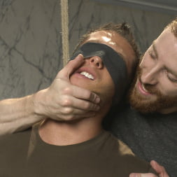 College jock gets a crash course in edging while bound to the urinals