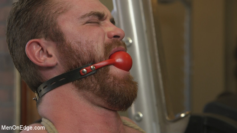 Ginger Muscle God Tormented and Edged in Bondage