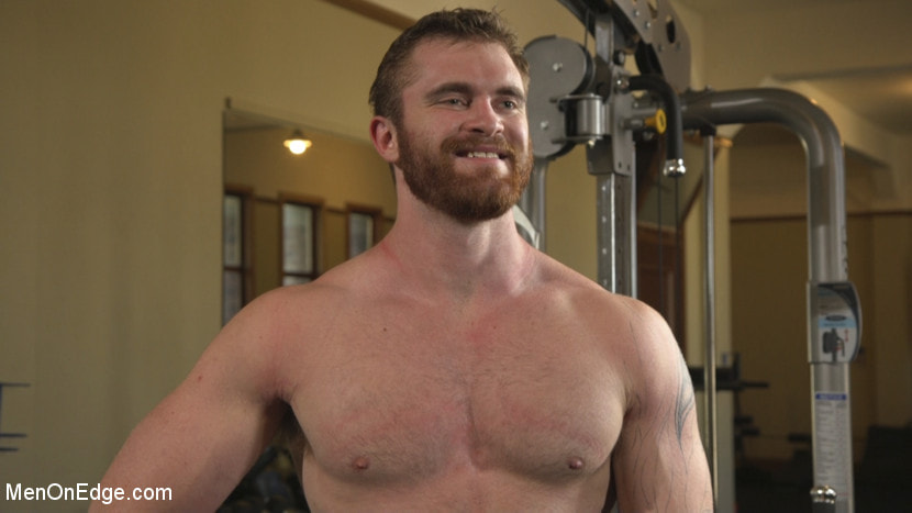 Ginger Muscle God Tormented and Edged in Bondage