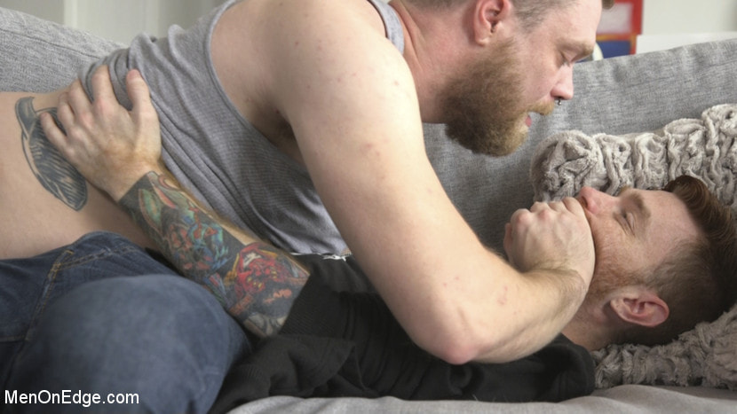 Online Hookup Ends With Tickling and Edging in Bondage for a Hung Ginger