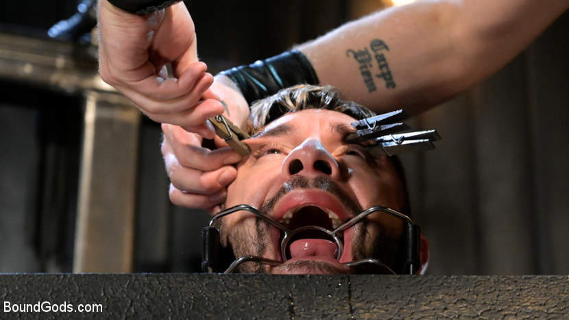 Stocked and Cocked: Seth Santoro Beaten and Fucked in a Stockade