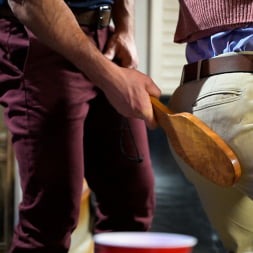 Bound Initiation: Sharok Breaks in New Fraternity Pledge Zak Bishop