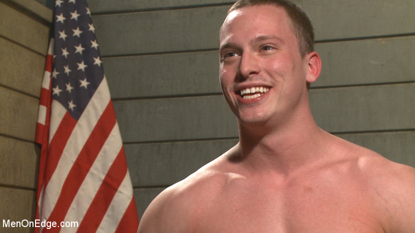 Straight Soldier Edged by His Commanding Officers
