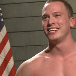Straight Soldier Edged by His Commanding Officers