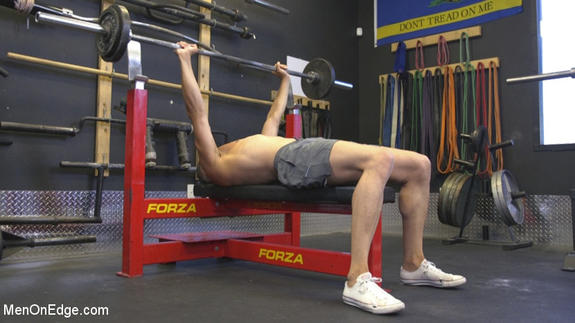 Tony Shore, Tied Up and Edged at the Gym