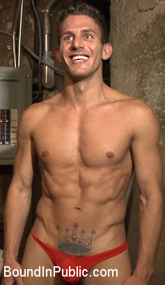 Horny bar patrons have fun with the hot go-go dancer for SF Pride!