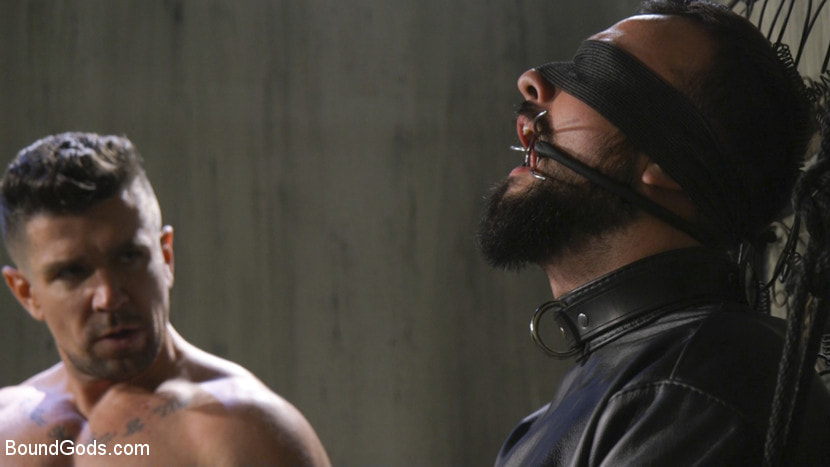Leather God Trenton Ducati Dominates and Destroys Straight Stud