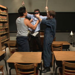 Hot student taken down and edged in the classroom