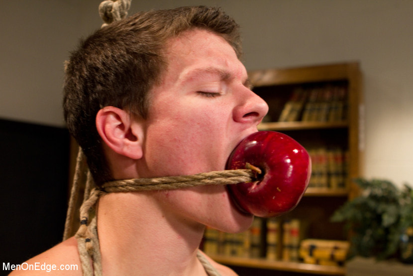 Hot student taken down and edged in the classroom