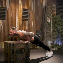 FTM Muscle Boy Gets Wet For The Gym